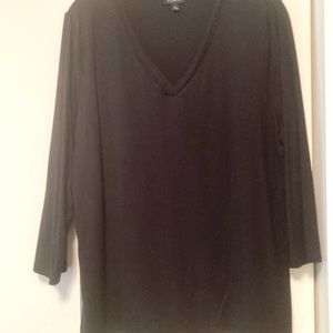 Talbot v-neck 3/4 sleeve knit top